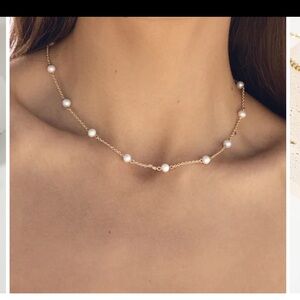 Isle Freshwater Pearl Necklace, 18k Gold Plated